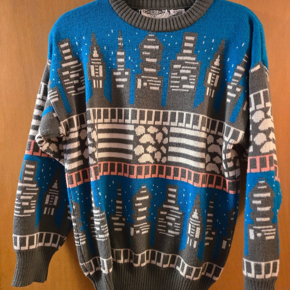 Vintage Andrew St.John 100% Acrylic Unisex Sweater